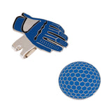 Maxbell 3 Pieces Golf Glove Stainless Steel Golf Ball Marker with Magnetic Hat Clip