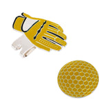 Maxbell 3 Pieces Golf Glove Stainless Steel Golf Ball Marker with Magnetic Hat Clip