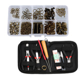 Maxbell 12 Pieces/set Jewelry Making Tool Kit Bead Hand Tools for Crafts with Case