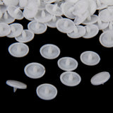 Maxbell 300 Sets Resin Snap Buttons Fasteners Poppers T3/T5/T8 White