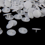 Maxbell 300 Sets Resin Snap Buttons Fasteners Poppers T3/T5/T8 White