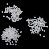 Maxbell 300 Sets Resin Snap Buttons Fasteners Poppers T3/T5/T8 White