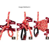 Maxbell 50KN Figure 8 Descender + 25KN D-Ring Climbing Carabiner Hook+ Rappel Device