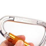 Maxbell 50KN Figure 8 Descender + 25KN D-Ring Climbing Carabiner Hook+ Rappel Device