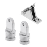 Maxbell Marine Boat Bimini Top Deck Hinge with 2 Inside Eye End Fitting Hardware