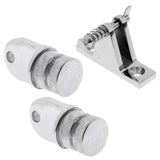 Maxbell Marine Boat Bimini Top Deck Hinge with 2 Inside Eye End Fitting Hardware