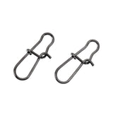 Maxbell 100Pcs Stainless Steel Barrel Swivel Rings Solid Fishing Pin Snaps Swivels Snaps Connector