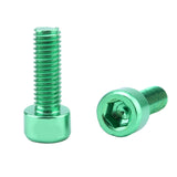 Maxbell 12x Aluminum Alloy Bike Water Bottle Cage Bolts Holder Socket Screw 3 Colors Be Applied to Most Bikes