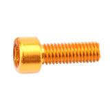 Maxbell 8x Bike Water Bottle Cage Bolts Holder Socket Screws Gold Red Be Applied to Most Bikes