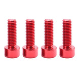 Maxbell 8x Bike Water Bottle Cage Bolts Holder Socket Screws Gold Red Be Applied to Most Bikes