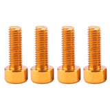 Maxbell 8x Bike Water Bottle Cage Bolts Holder Socket Screws Gold Red Be Applied to Most Bikes