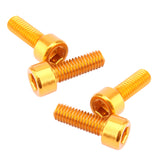 Maxbell 8x Bike Water Bottle Cage Bolts Holder Socket Screws Gold Red Be Applied to Most Bikes