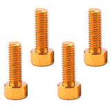 Maxbell 8x Bike Water Bottle Cage Bolts Holder Socket Screws Gold Red Be Applied to Most Bikes