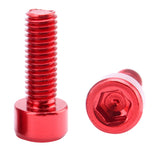 Maxbell 8x Bike Water Bottle Cage Bolts Holder Socket Screws Gold Red Be Applied to Most Bikes