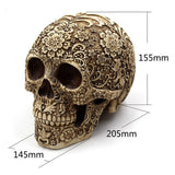 Maxbell 2 Pieces Life Size Replica Realistic Human Skull Gothic Halloween decoration Ornament