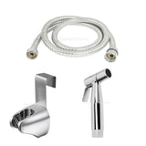 Maxbell 3pcs Set Brushed Stainless Toilet Handheld Bidet Douche Shower Spray Shattaf