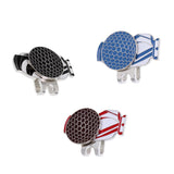 Maxbell 3 Pieces Alloy Golf Ball Marker with Magnetic Hat Clip Golf Accessories