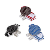 Maxbell 3 Pieces Alloy Golf Ball Marker with Magnetic Hat Clip Golf Accessories