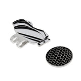 Maxbell 3 Pieces Alloy Golf Ball Marker with Magnetic Hat Clip Golf Accessories