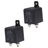 Maxbell 2 Pieces ZL180 Model 4 Pins DC 12V 200A Relay Switch for Car Truck Motorcycle