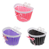 Maxbell 3xChildren Kids Girls Bicycle Front Basket Bike Cycle Shopping Holder Purple