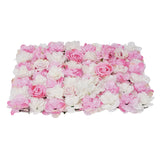 Maxbell 5 Pieces Artificial Flower Wall Panel Wedding Venue Flower Decor Hot Pink