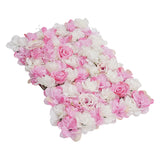 Maxbell 5 Pieces Artificial Flower Wall Panel Wedding Venue Flower Decor Hot Pink