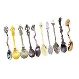 Maxbell 10Pieces Vintage Coffee Tea Spoon Condiment Mixing Scoop Dessert Tea Ladle