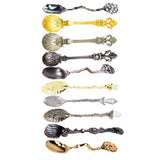 Maxbell 10Pieces Vintage Coffee Tea Spoon Condiment Mixing Scoop Dessert Tea Ladle