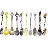 Maxbell 10Pieces Vintage Coffee Tea Spoon Condiment Mixing Scoop Dessert Tea Ladle