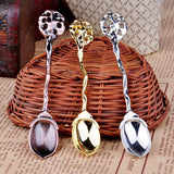Maxbell 10Pieces Vintage Coffee Tea Spoon Condiment Mixing Scoop Dessert Tea Ladle