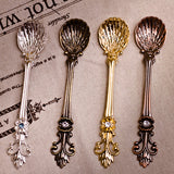 Maxbell 10Pieces Vintage Coffee Tea Spoon Condiment Mixing Scoop Dessert Tea Ladle
