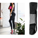 Maxbell Women Yoga Jumpsuit Fitness Leggings Yoga Mat Carry Bags Mat Carrier Black
