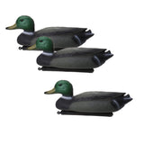 Maxbell 3 Pieces Hunting PE Plastic Duck Decoy Drake With Floating Keel Garden Decor, Black Green