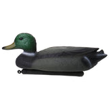 Maxbell 3 Pieces Hunting PE Plastic Duck Decoy Drake With Floating Keel Garden Decor, Black Green