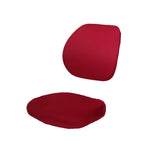 Maxbell 4Sets Office Computer Chair Cover Polyester Elastic Fabric Removable-Red