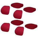 Maxbell 4Sets Office Computer Chair Cover Polyester Elastic Fabric Removable-Red