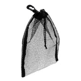 Maxbell 9"x6.5" Mesh Drawstring Bag for Scuba Diving Gear Fins + 1 Pair Fin Keepers