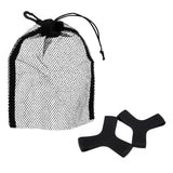 Maxbell 9"x6.5" Mesh Drawstring Bag for Scuba Diving Gear Fins + 1 Pair Fin Keepers