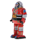 Maxbell Wind Up Mechanical Walking Astronaut Robots Tin Toy Clockwork Collectibles