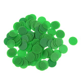 Maxbell 200PCS Opaque Plastic Board Game Counters Numeracy Teaching Yellow Green
