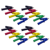 Maxbell 20 Pieces Test Lead Crocodile Alligator Clips with 4mm Banana Socket