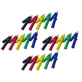 Maxbell 20 Pieces Test Lead Crocodile Alligator Clips with 4mm Banana Socket