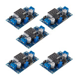 Maxbell 5 Pieces Adjustable Step-down DC-DC Power Module with Voltmeter Display