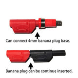 Maxbell 2pc BNC Q9 To Dual 4mm Stackable Shrouded Banana Plug Test Leads Probe Cable