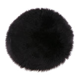 Maxbell 2 Pieces Artificial Sheepskin Rug Fluffy Home Fllor Carpet Seat Cushion