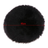 Maxbell 2 Pieces Artificial Sheepskin Rug Fluffy Home Fllor Carpet Seat Cushion