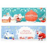 Maxbell 2 Pieces Xmas Print Extra Long Floor Runner Room Area Rug Carpet Doormat 60x180cm