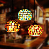 Maxbell 2Pcs Retro Colorful Ceiling Pendant Lamp Light Chandelier Shades Lampshades