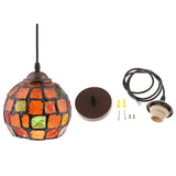 Maxbell 2Pcs Retro Colorful Ceiling Pendant Lamp Light Chandelier Shades Lampshades